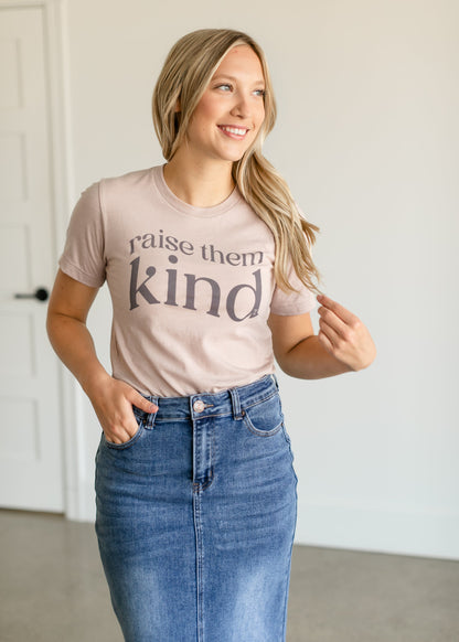 Raise Them Kind Short Sleeve T-shirt Tops