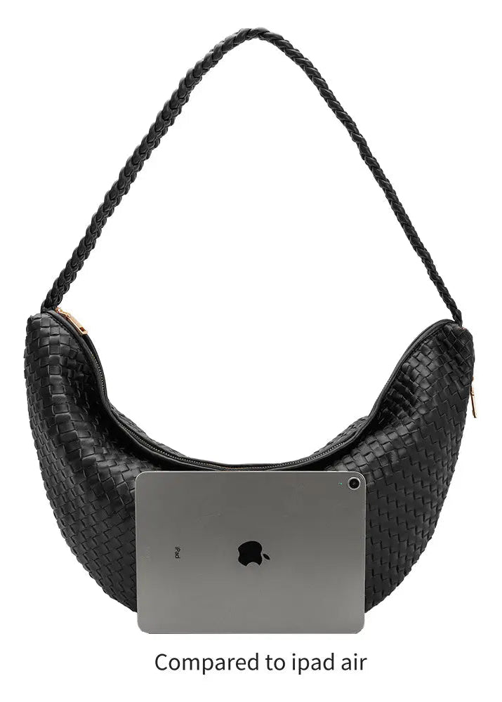 Raquel Black XL Recycled Shoulder Bag Accessories