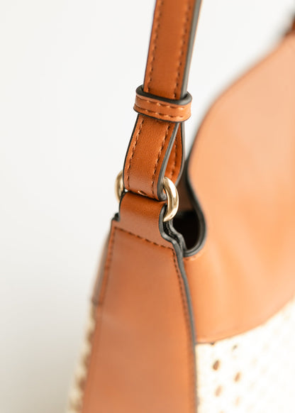 Rattan Vegan Leather Crossbody Bag Accessories