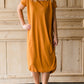 Raw Edge Drop Shoulder Midi Dress - FINAL SALE FF Dresses