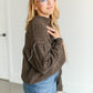 Raw Edge Long Sleeve Sweater FF Tops
