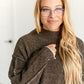 Raw Edge Long Sleeve Sweater FF Tops