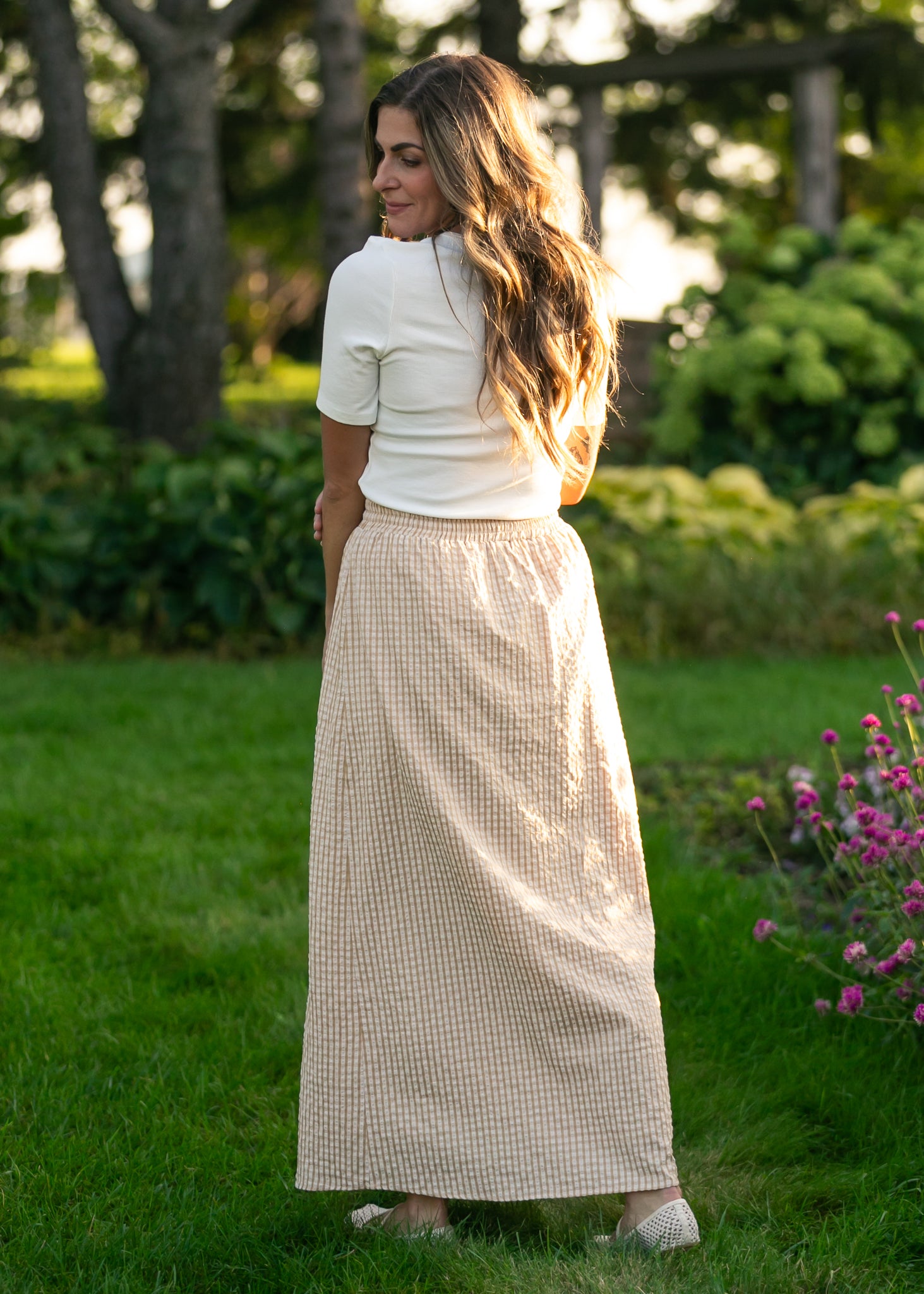 Rayne Modern Gingham Maxi Skirt IC Skirts