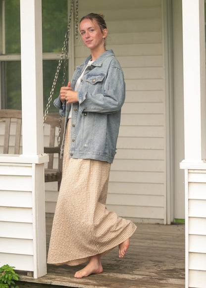 Rayne Modern Gingham Maxi Skirt IC Skirts