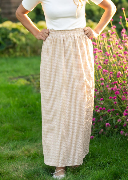Rayne Modern Gingham Maxi Skirt IC Skirts