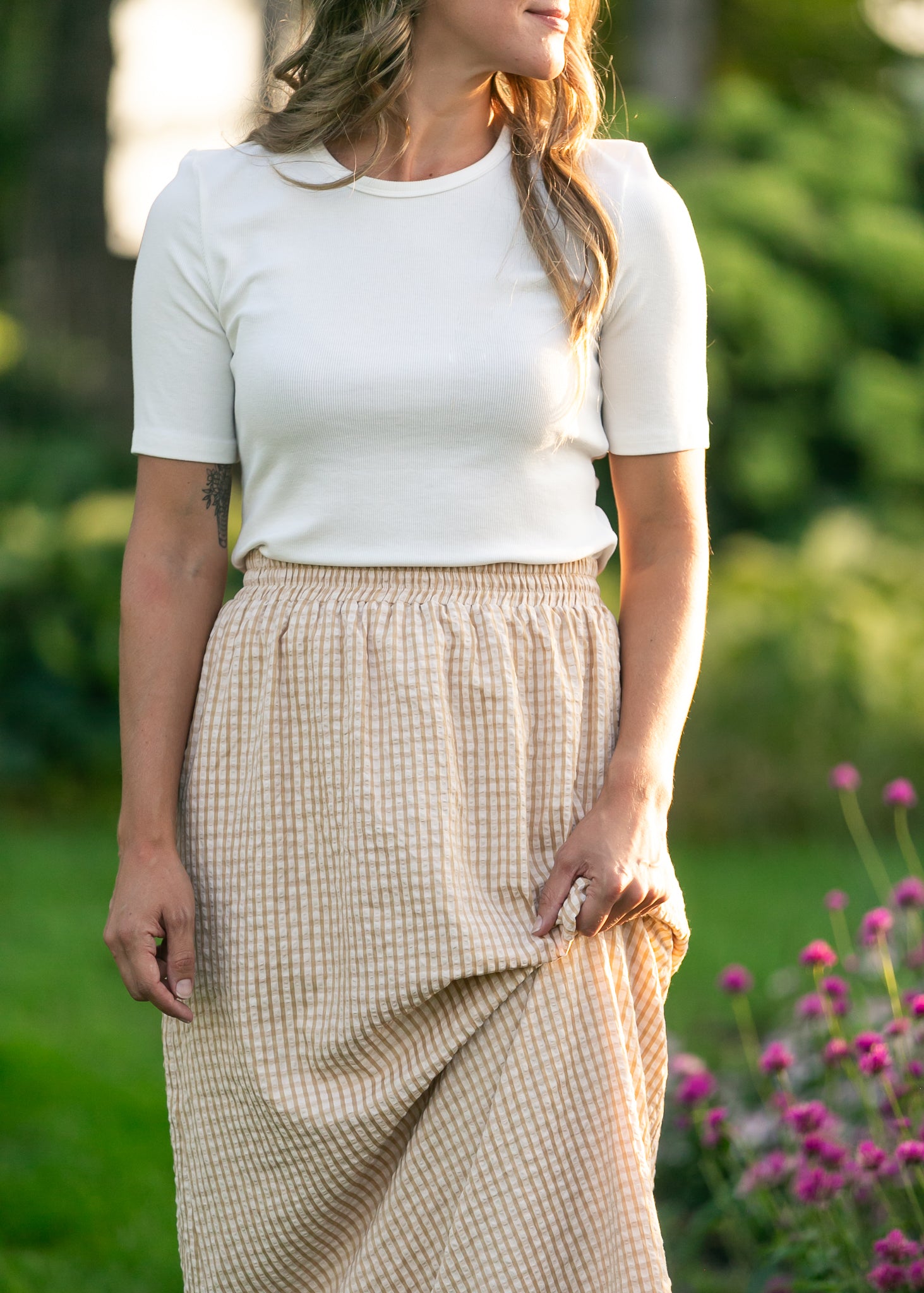 Rayne Modern Gingham Maxi Skirt IC Skirts