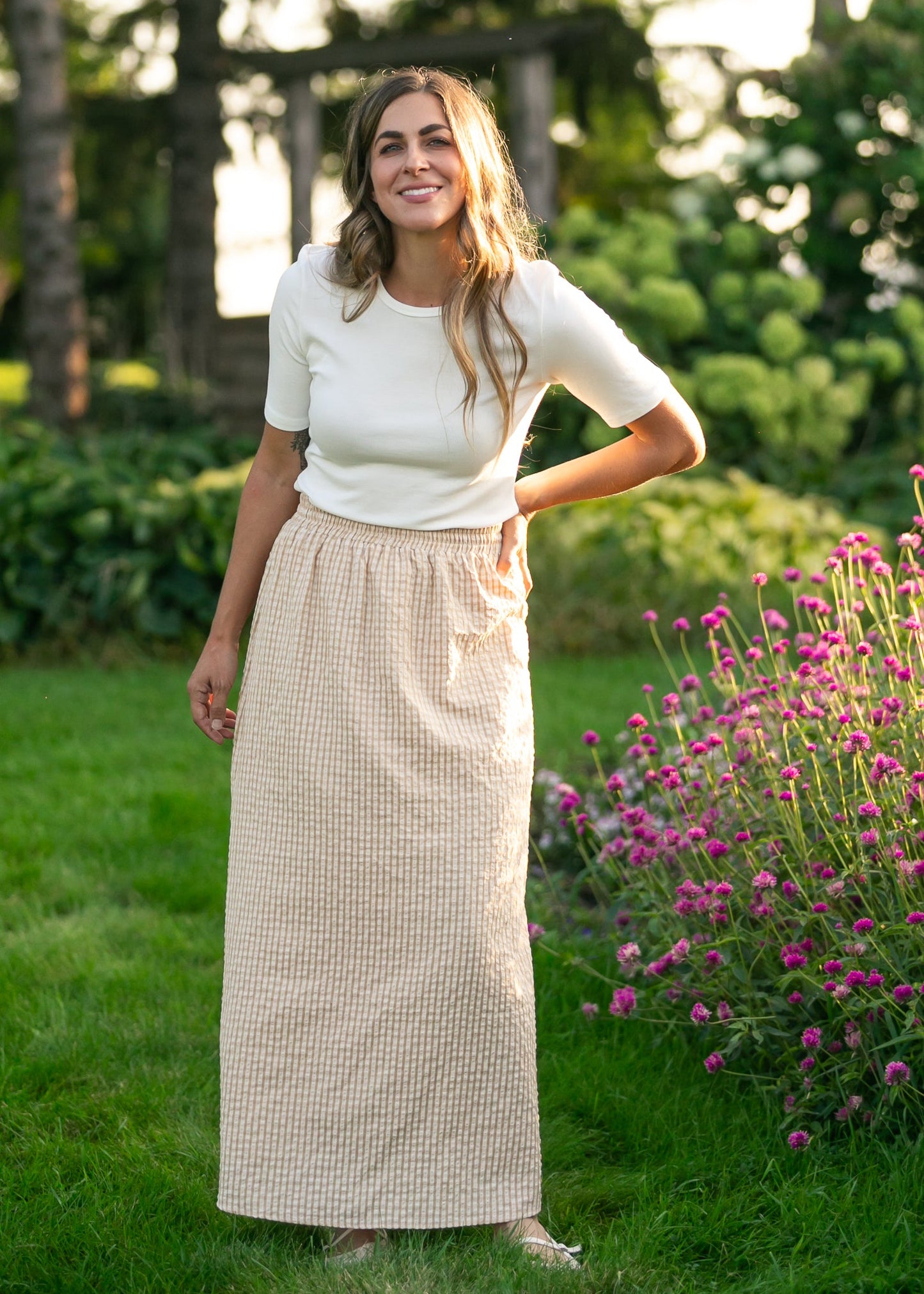 Rayne Modern Gingham Maxi Skirt IC Skirts