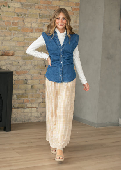 Rayne Modern Gingham Maxi Skirt IC Skirts
