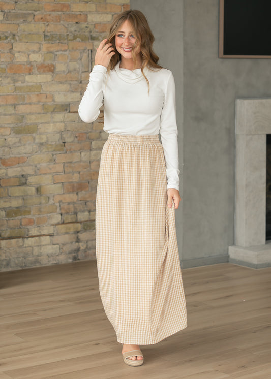 Rayne Modern Gingham Maxi Skirt IC Skirts