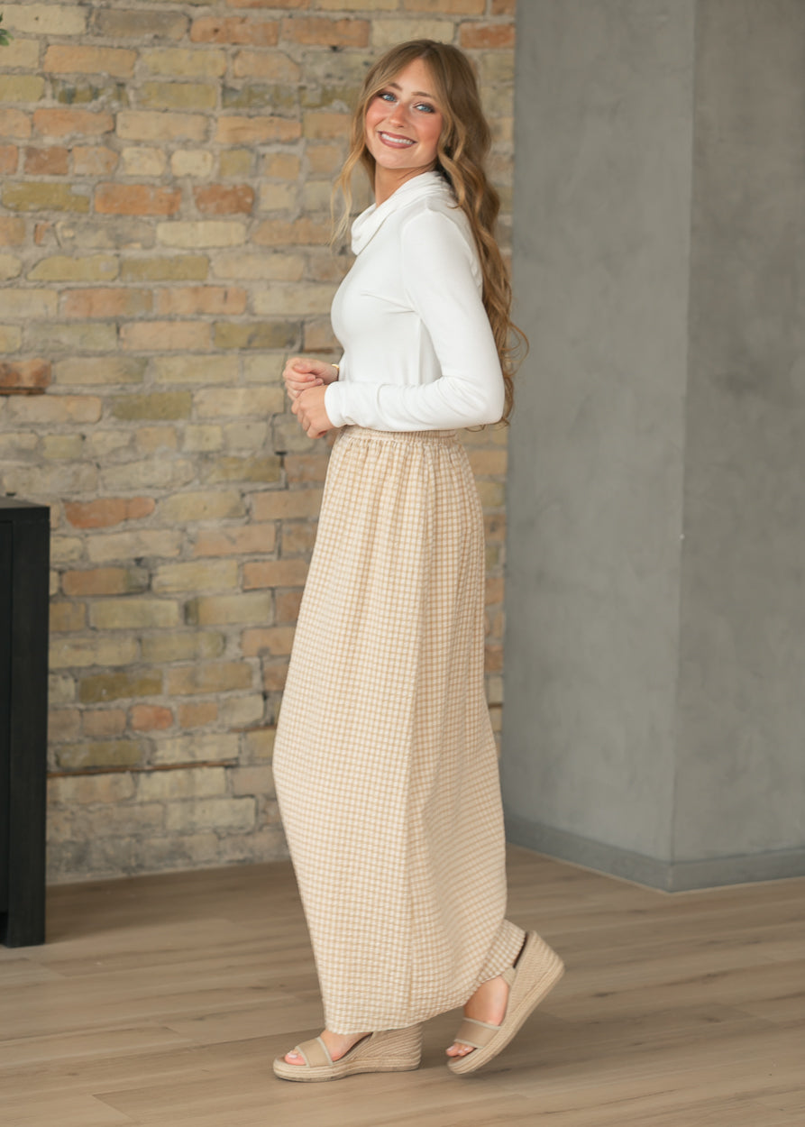 Rayne Modern Gingham Maxi Skirt IC Skirts