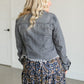 Rebel Gray Frayed Denim Jacket FF Tops