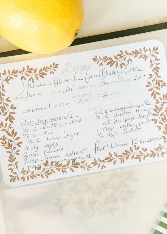 Recipe Cards 50 pc. Set FF Home + Lifestyle