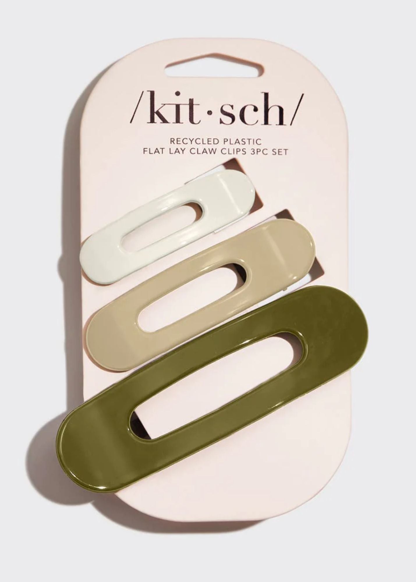 Recycled Plastic Flat Lay Claw Clips-Ultra Gloss Eucalyptus Accessories