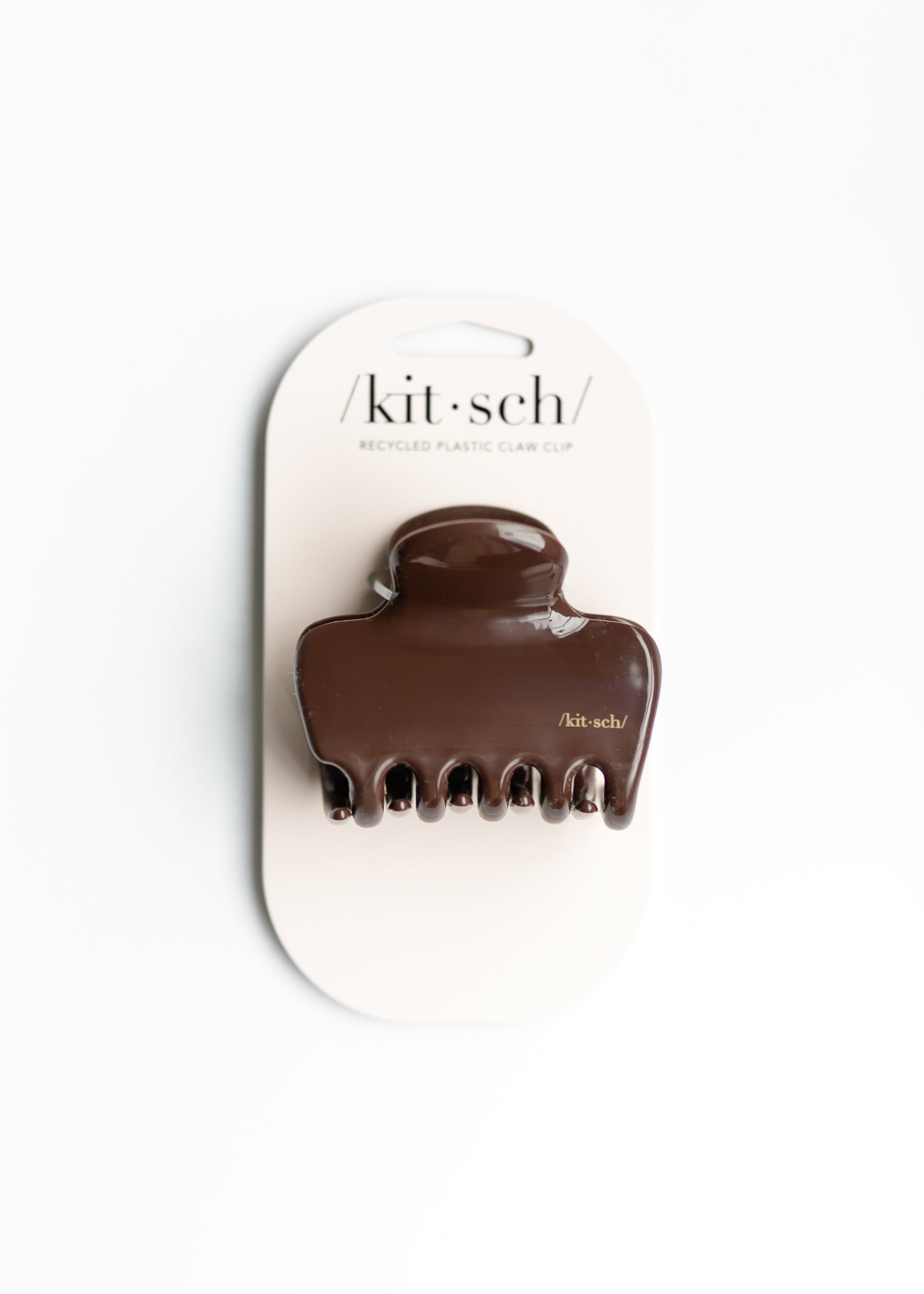 Recycled Plastic Puffy Cloud Clip Accessories Brown
