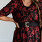 Red Floral Wrap Maxi Dress FF Dresses