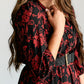 Red Floral Wrap Maxi Dress FF Dresses