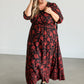 Red Floral Wrap Maxi Dress FF Dresses