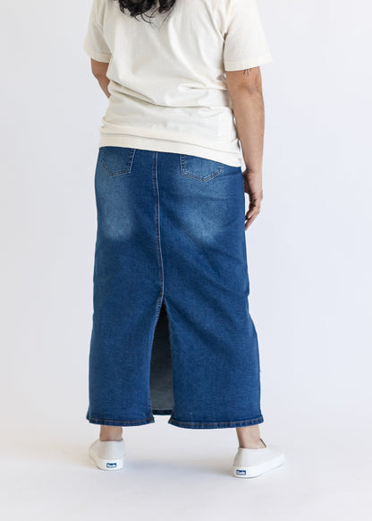 Reece Maternity Long Denim Skirt IC Skirts