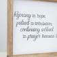 Rejoicing Wood Frame Signboard - FINAL SALE FF Home + Lifestyle