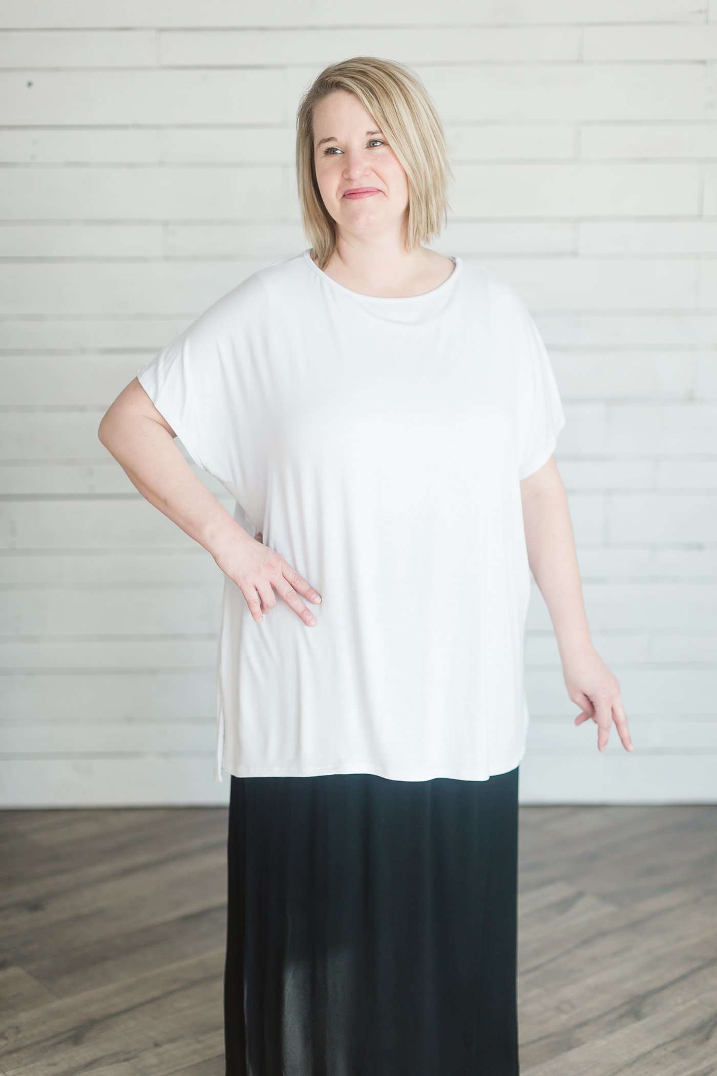 Relaxed Fit Drape Tee - FINAL SALE FF Tops