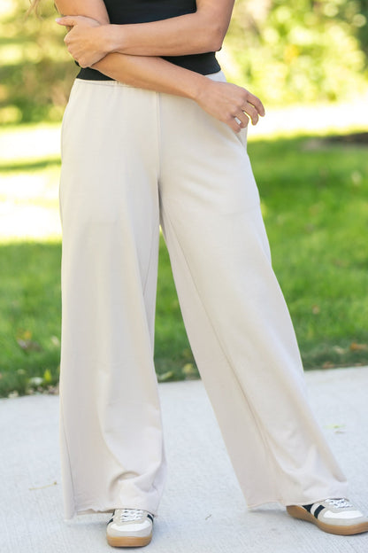 Relaxed Wide Leg Sweatpants FF Pants