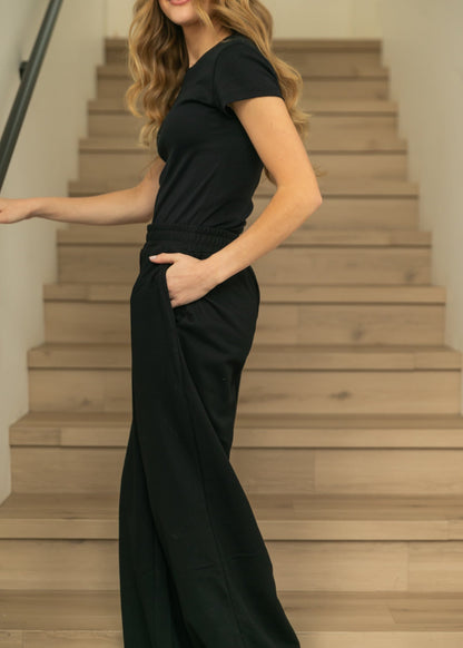 Relaxed Wide Leg Sweatpants FF Pants