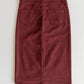 Remi Burgundy Denim Midi Skirt IC Skirts