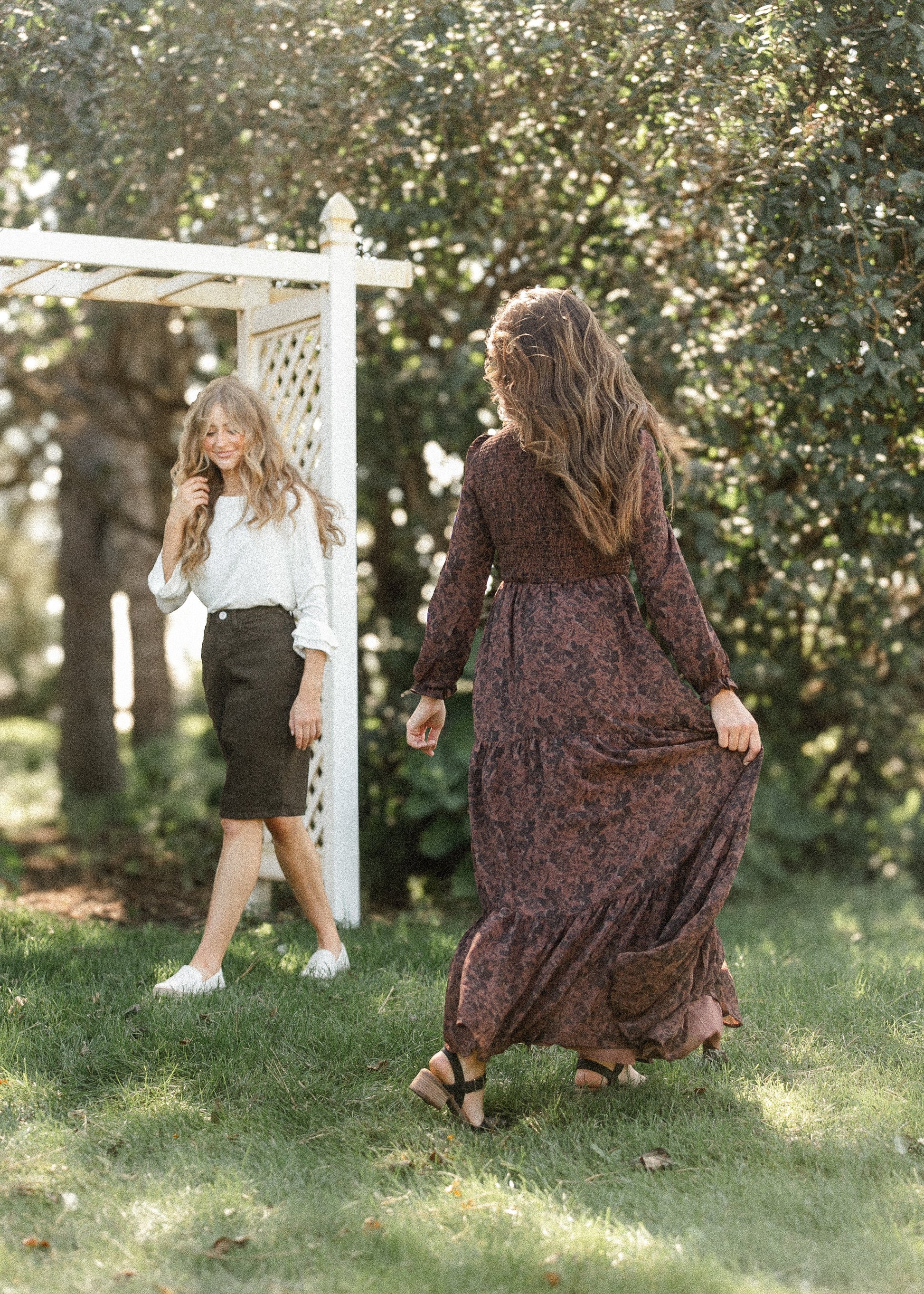 Remi Cafe Brown Midi Skirt IC Skirts