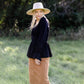 Remi Camel Denim Midi Skirt - FINAL SALE IC Skirts