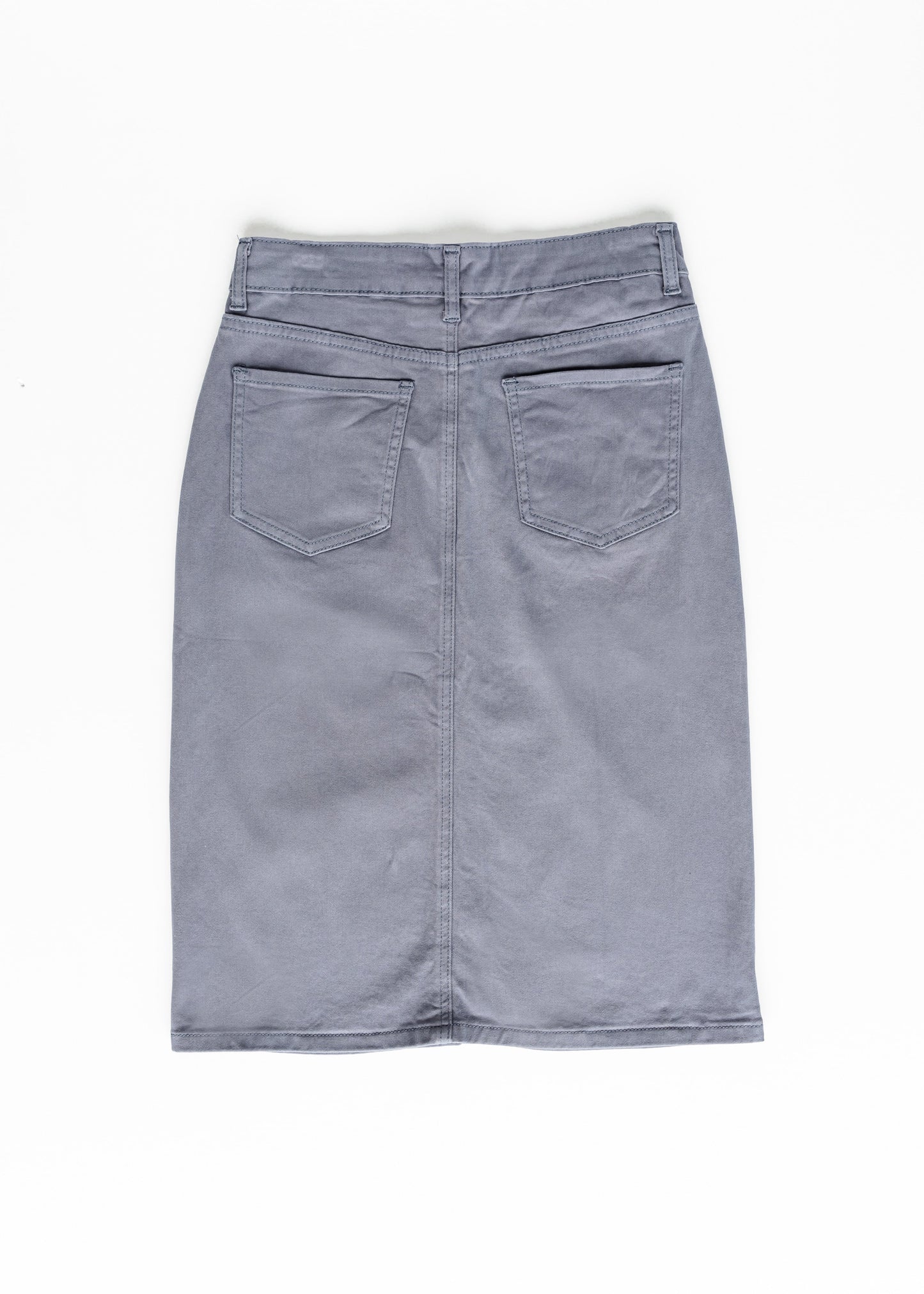 Remi Coastal Blue Denim Midi Skirt Skirts