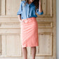 Remi Coral Midi Skirt - FINAL SALE IC Skirts