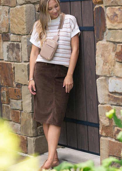 Remi Corduroy Midi Skirt IC Skirts