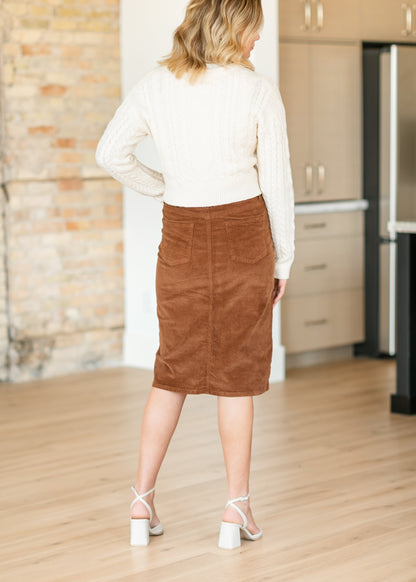 Remi Corduroy Midi Skirt FINAL SALE – Inherit