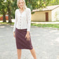 Remi Currant Denim Midi Skirt - FINAL SALE IC Skirts