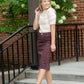 Remi Currant Denim Midi Skirt - FINAL SALE IC Skirts