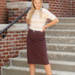 Remi Currant Denim Midi Skirt - FINAL SALE IC Skirts