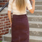 Remi Currant Denim Midi Skirt - FINAL SALE IC Skirts