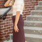 Remi Currant Denim Midi Skirt - FINAL SALE IC Skirts