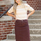 Remi Currant Denim Midi Skirt - FINAL SALE IC Skirts
