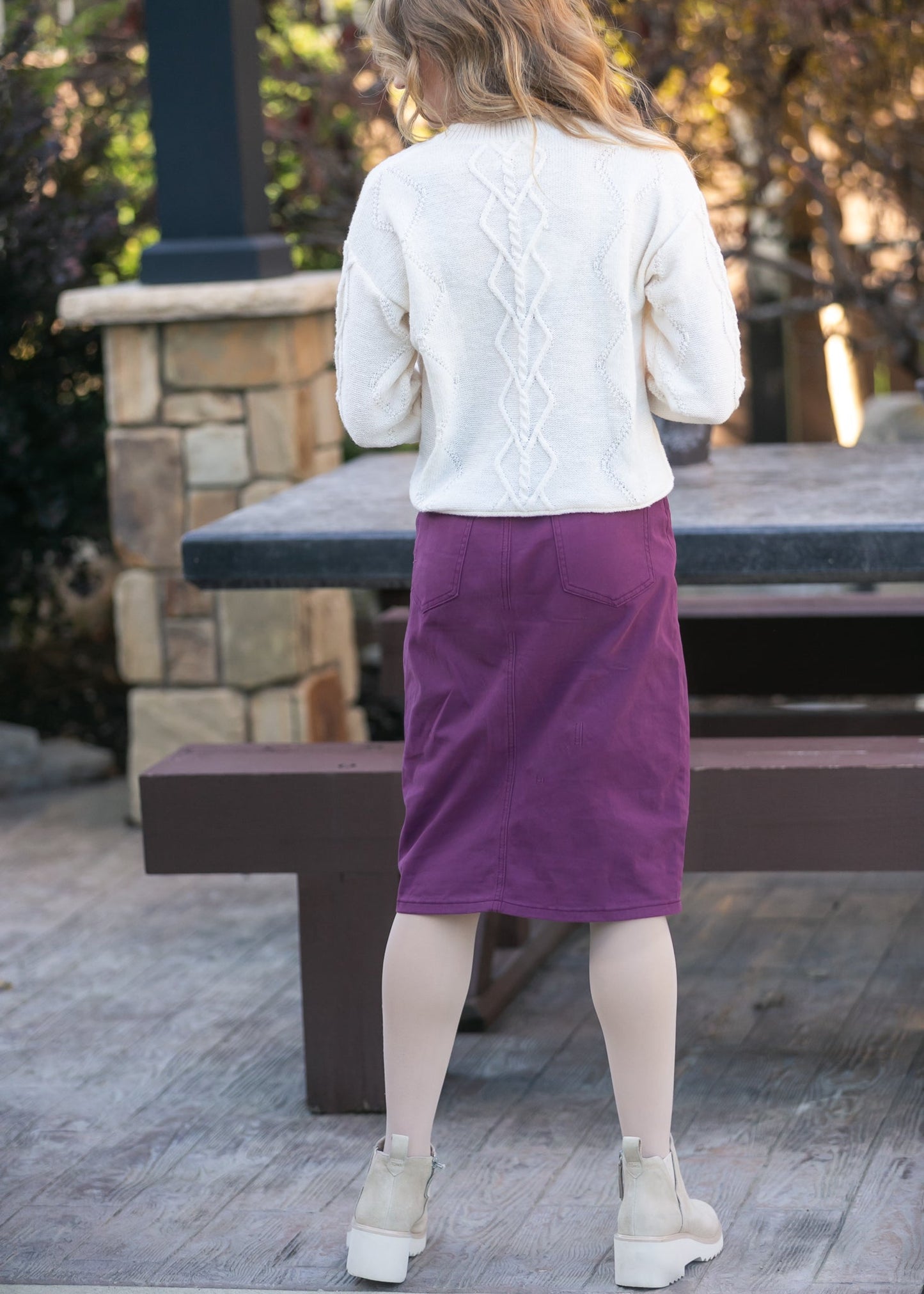 Remi Denim Midi Skirt IC Skirts