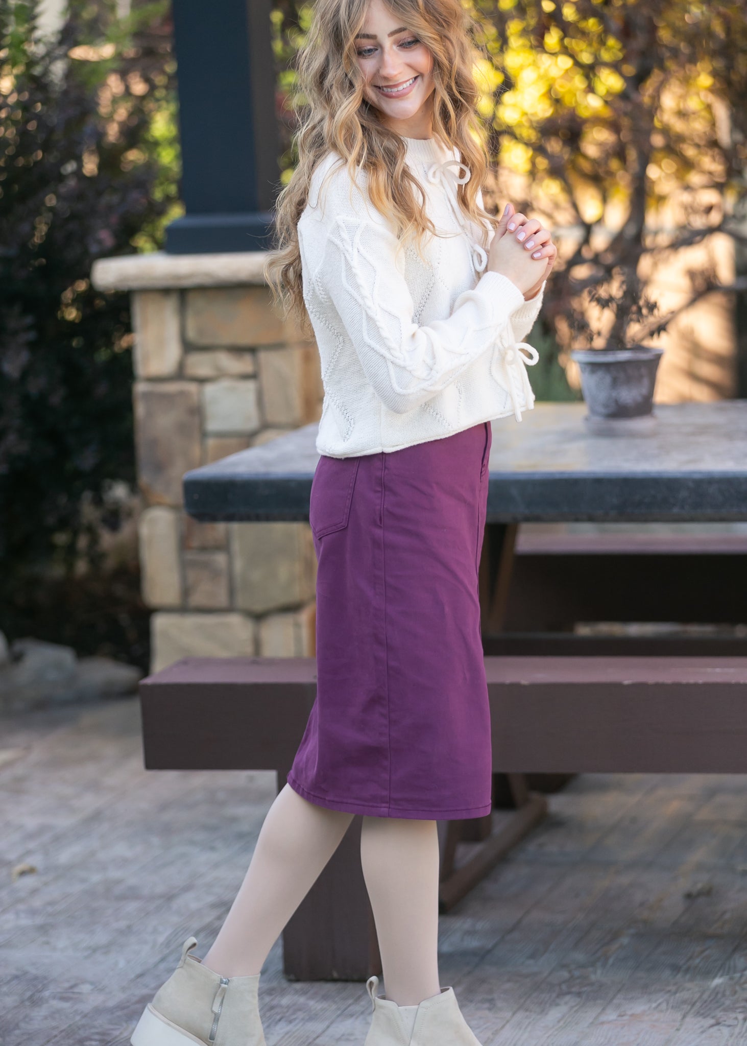 Remi Denim Midi Skirt IC Skirts