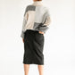 Remi Sable Black Denim Midi Skirt IC Skirts