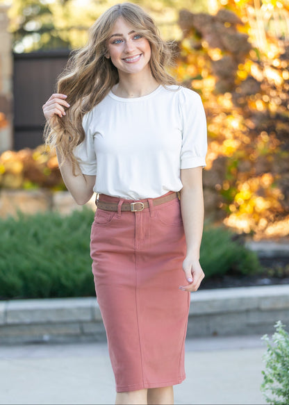 Remi Sienna Denim Midi Skirt IC Skirts