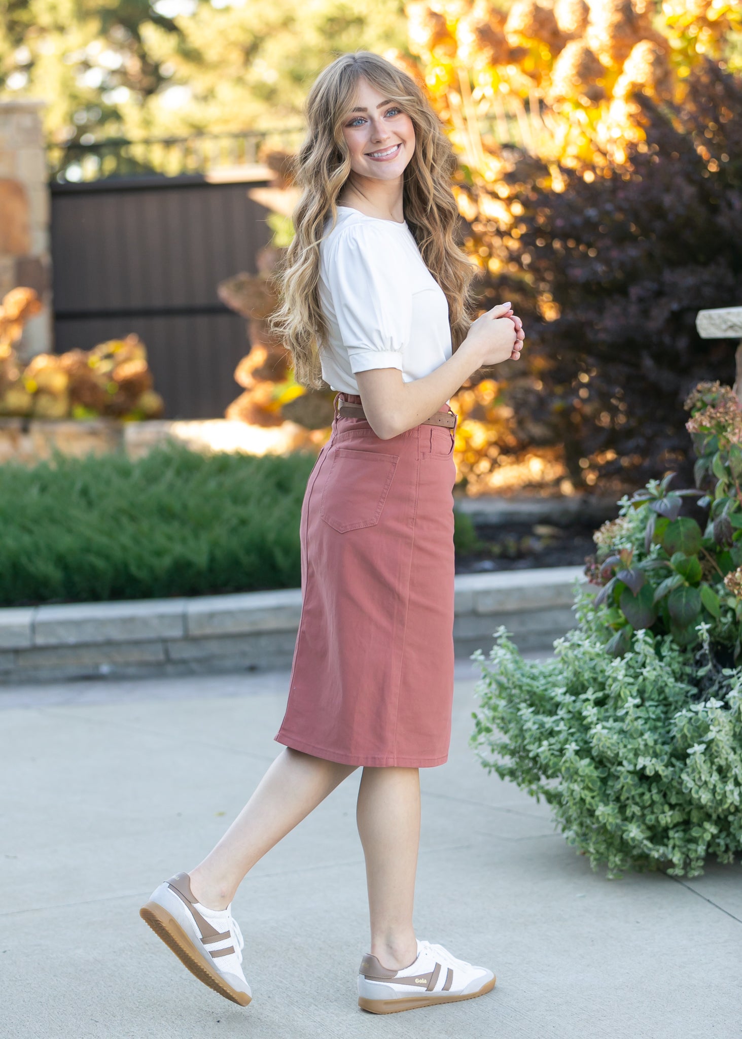 Remi Sienna Denim Midi Skirt IC Skirts