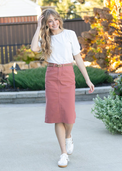 Remi Sienna Denim Midi Skirt IC Skirts
