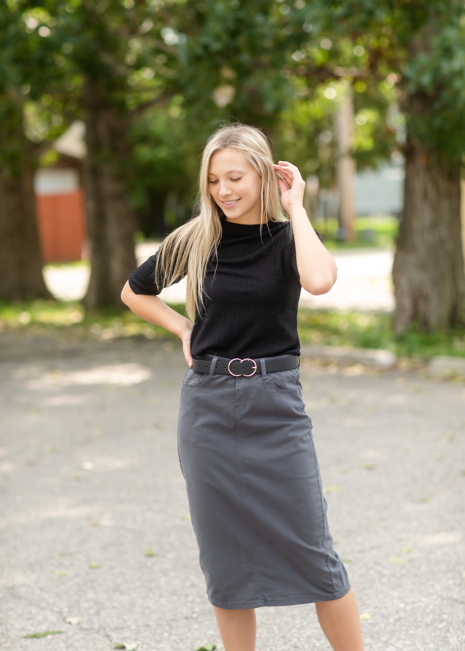 Buy StyleStone Blue Denim Pencil Skirt for Women's Online @ Tata CLiQ