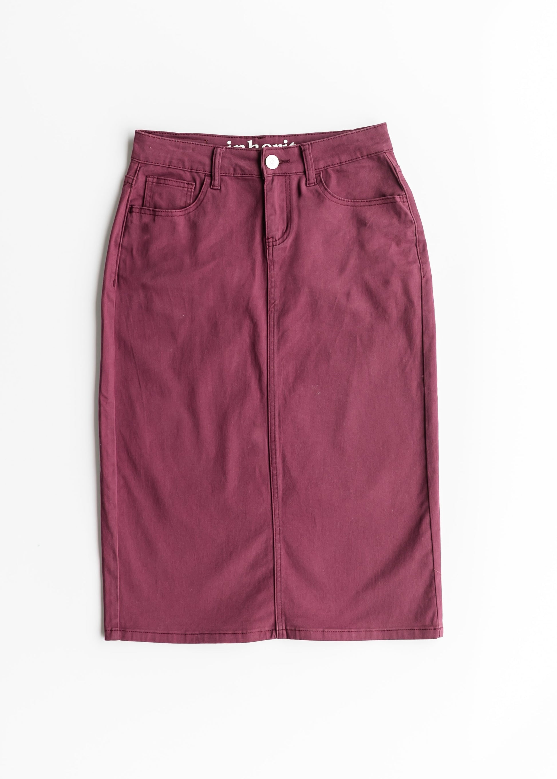 Remi Vintage Orchid Denim Midi Skirt IC Skirts