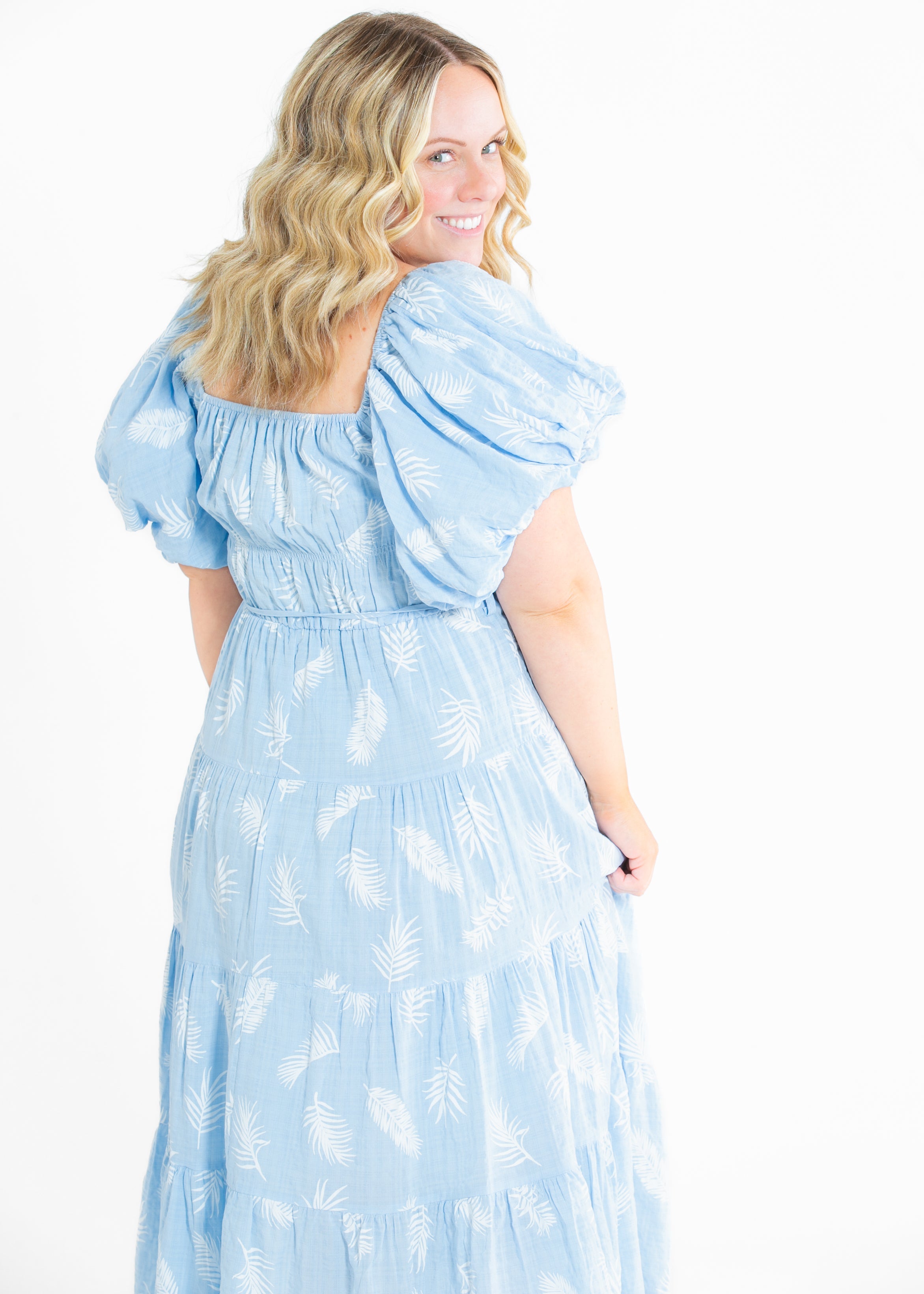 knee length dresses for ladies Petal and Pup Women's Cally Ruffle Sleeve Maxi Dress main image 1