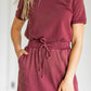 Ribbed Contrast Washed Midi Skirt Skirts