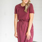 Ribbed Contrast Washed Midi Skirt Skirts
